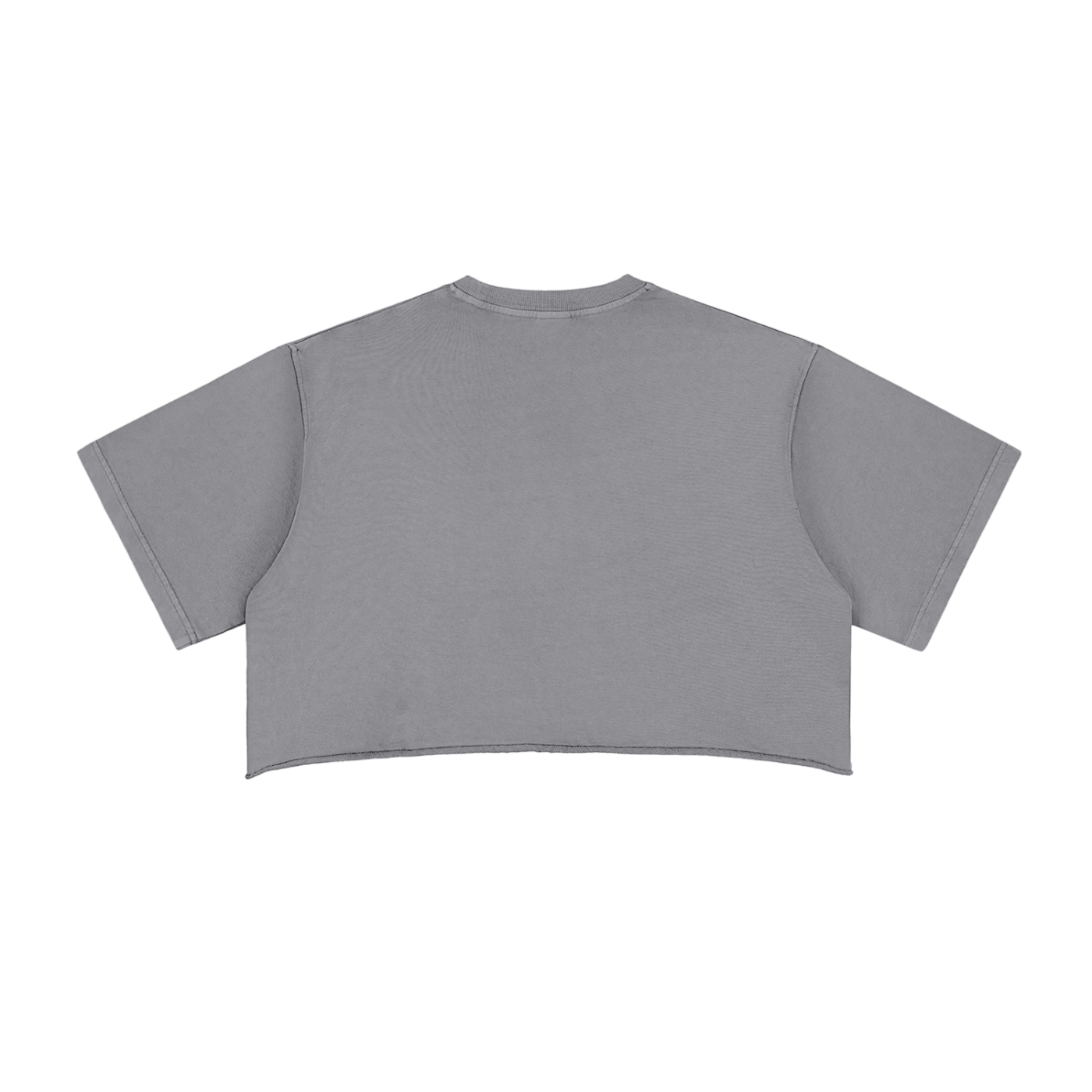 Women's Snow Washed Raw Edge Crop Top