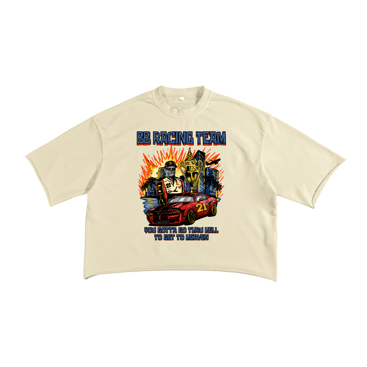 French Terry Raw Edge T-shirt