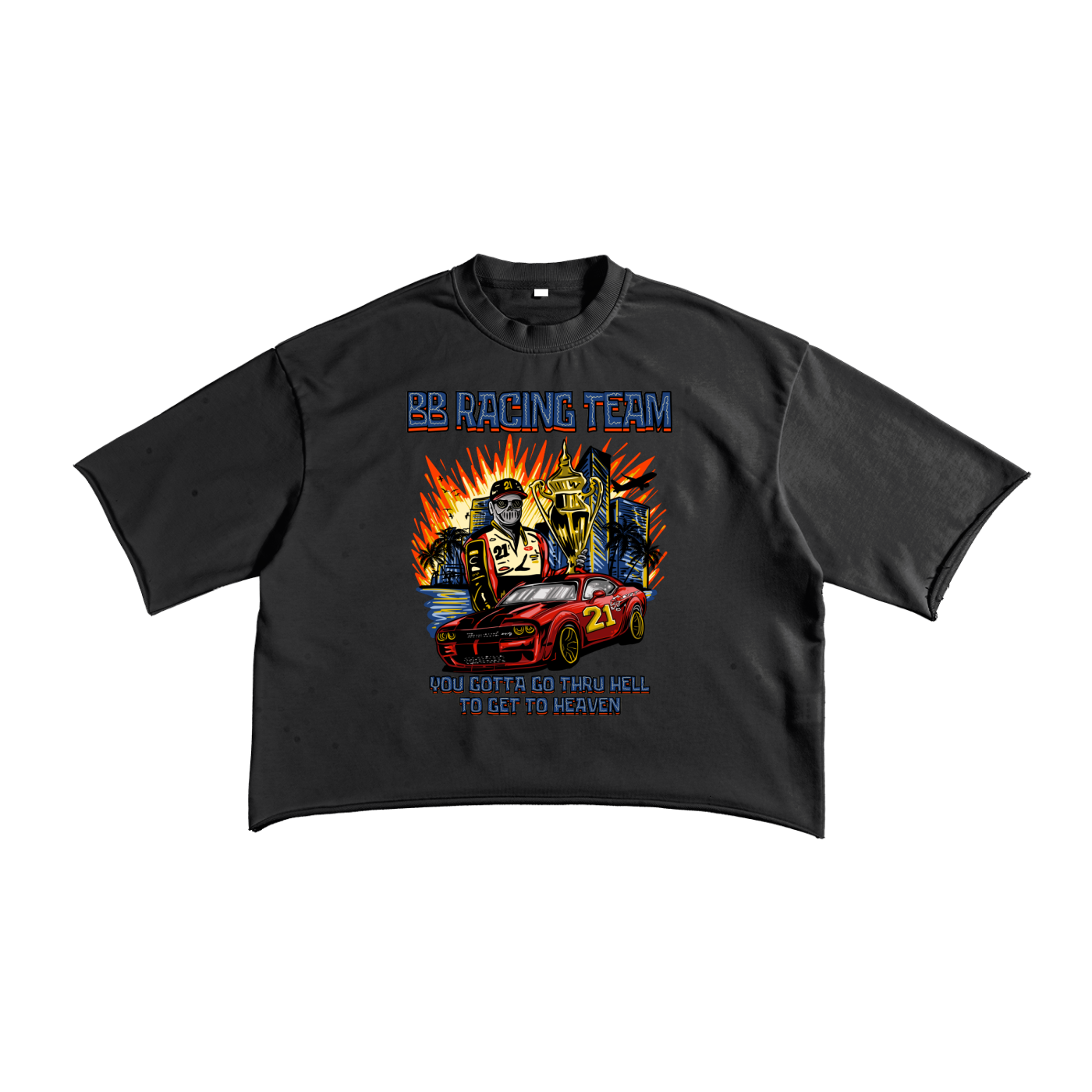 French Terry Raw Edge T-shirt