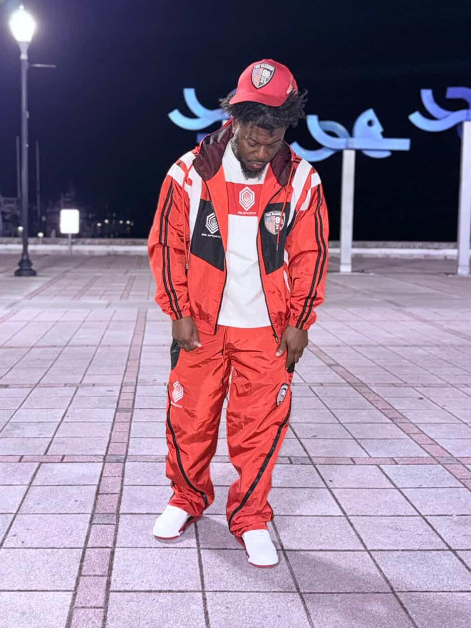 BB Sports windbreaker track suit